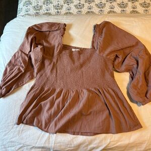 Madewell peasant top